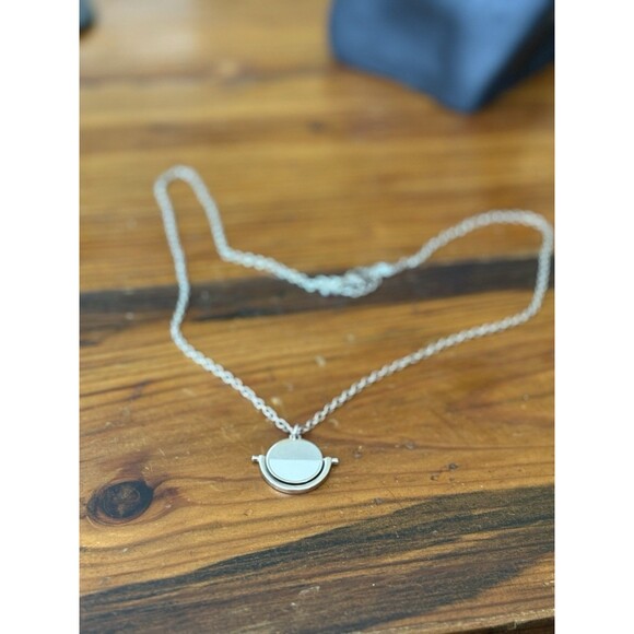 Popsugar Exclusive Baublebar Snowfall Silver Pendant Necklace 28" Long - Picture 1 of 4